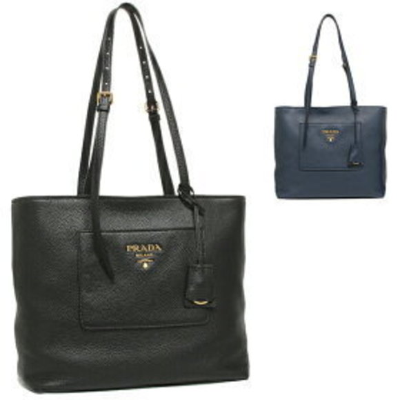 Prada Vitello Dino Tote Bag - Picture 1 of 9